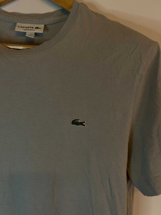 Koszulka beżowa Lacoste z logiem M