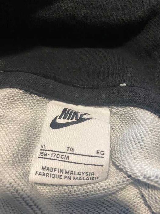 Bluza z kapturem hoodie Nike camo czarny haft logo swoosh