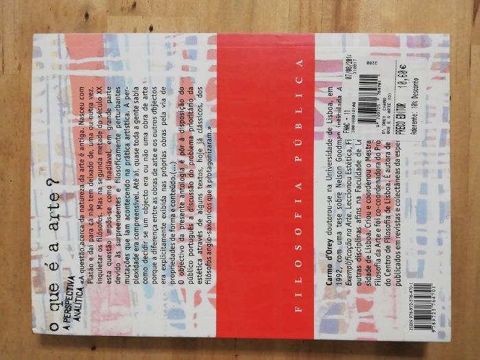 O que é a Arte? - Segundo volume da colecção Filosofia Pública