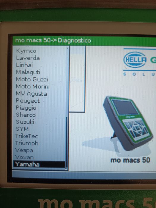 Equipamento diagnóstico para motas