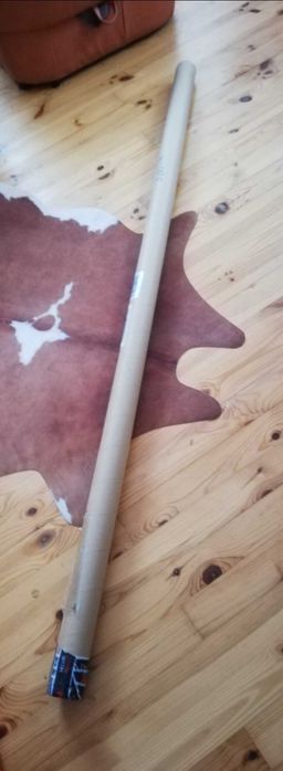 tuba tuleja rura tekturowa szara długa 219cm