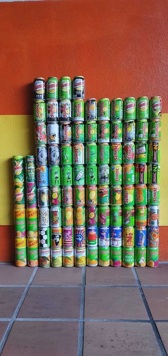 Fantástica coleção de latas SUMOL!