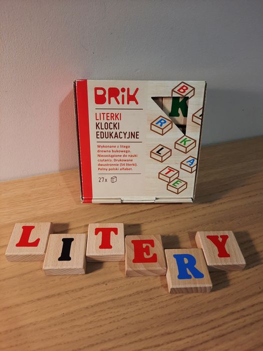 BRIK klocki edukacyjne: litery i cyferki