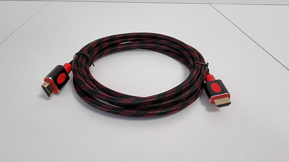 Kabel HDMI 4K UHD 3 m w oplocie High Speed do TV monitora