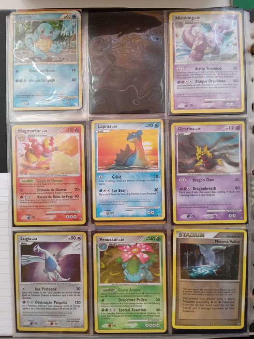 Cartas Pokémon coleção
