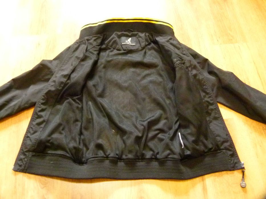 rozm 146/152 Kangol kurtka wiatrówka czarna chłopięca