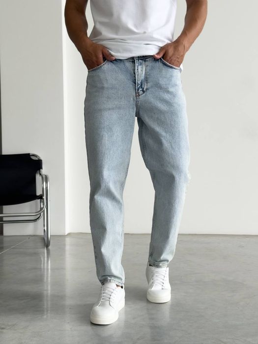 Джинси чоловічі банани mom мом штани Джинсы мужские slim fit jeans L