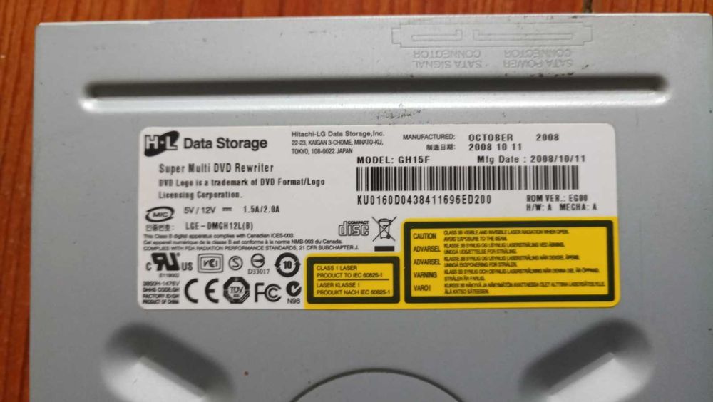 Leitor de DVD para computador (torre) ou uso externo