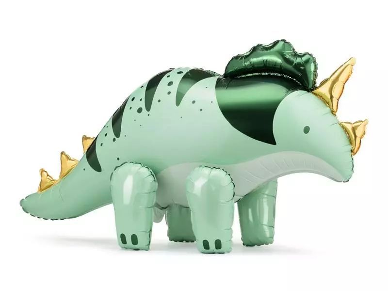 Balon foliowy Triceratops zielony 101x60.5cm. Nowy Produkt