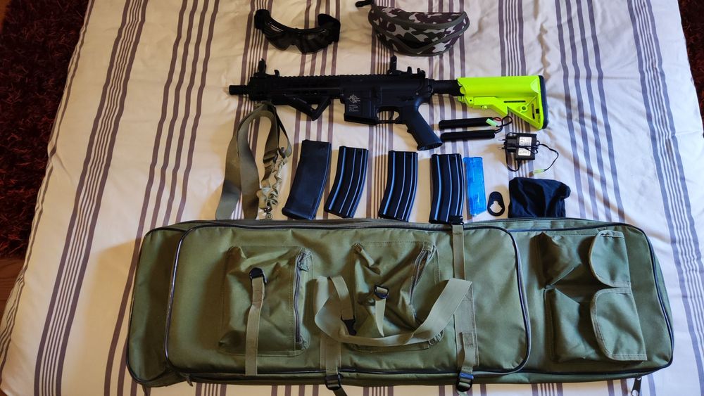 Pack Completo Airsoft – Specna Arms SA-C08 + Acessórios (Pronto Jogo)