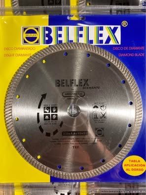 Disco de Diamante Belflex Turbo Porcelanato 230mm – Novo (Preço por Unidade)
