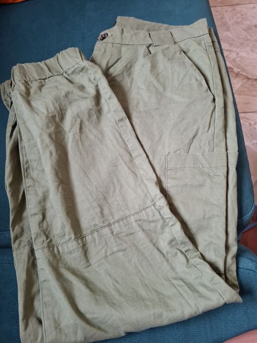 Spodnie, bomberki sinsay, khaki