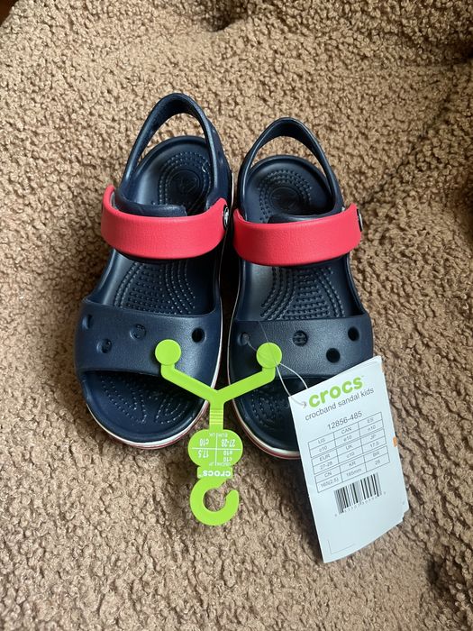 crocs босоніжки c10 crosband, 26-27р. на хлопчика, сандалії крокс