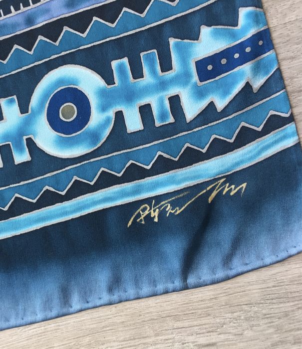 Шовковий палантин-парео від невідомого дизайнера