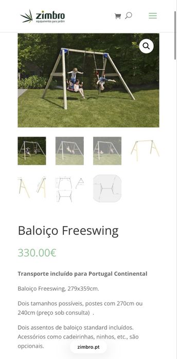 Baloiço de jardim - disponível até 30/03