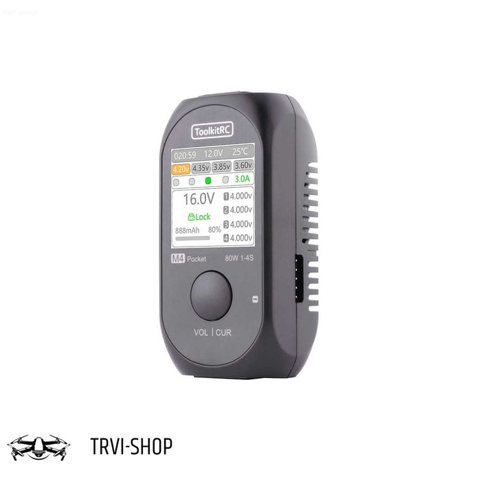 Зарядний пристрій toolkitrc M4 Pocket 80W 5A 1-4S зарядне, fpv