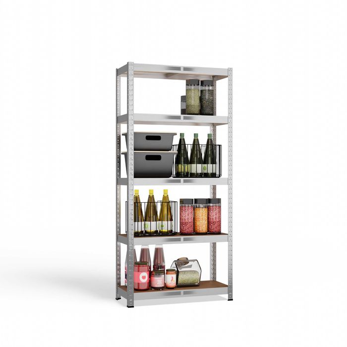 Regał Magazynowy G7030 Metalowy Garaż MDF 5 Półek