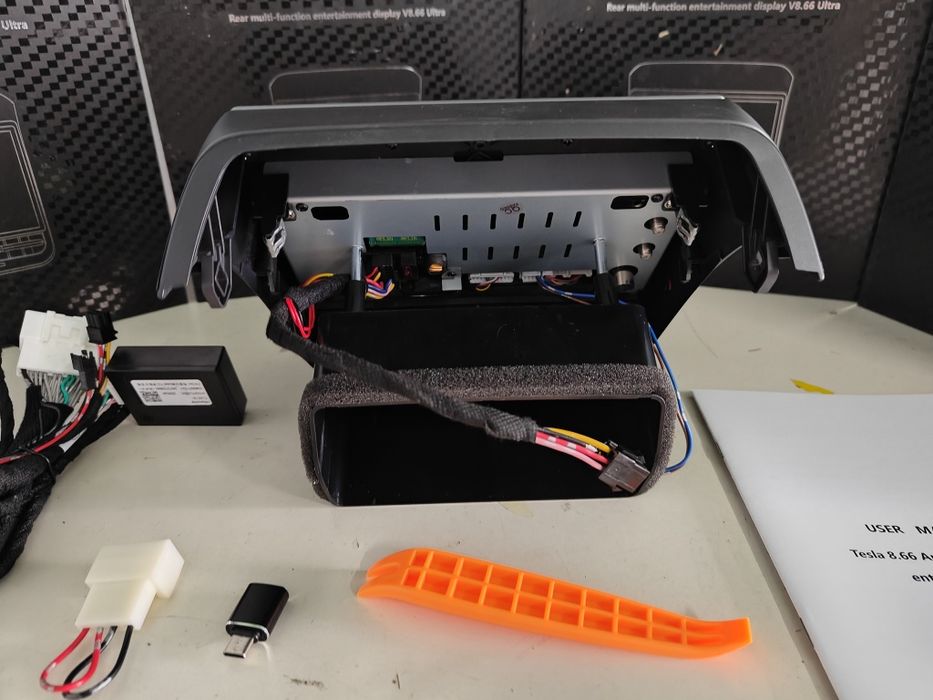 Ecrã traseiro Tesla Android CPU 8-core 4+64GB compatível Model 3 e Y