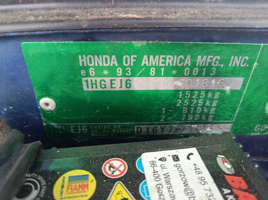 Honda Civic coupe Rezerwacja do 18.10