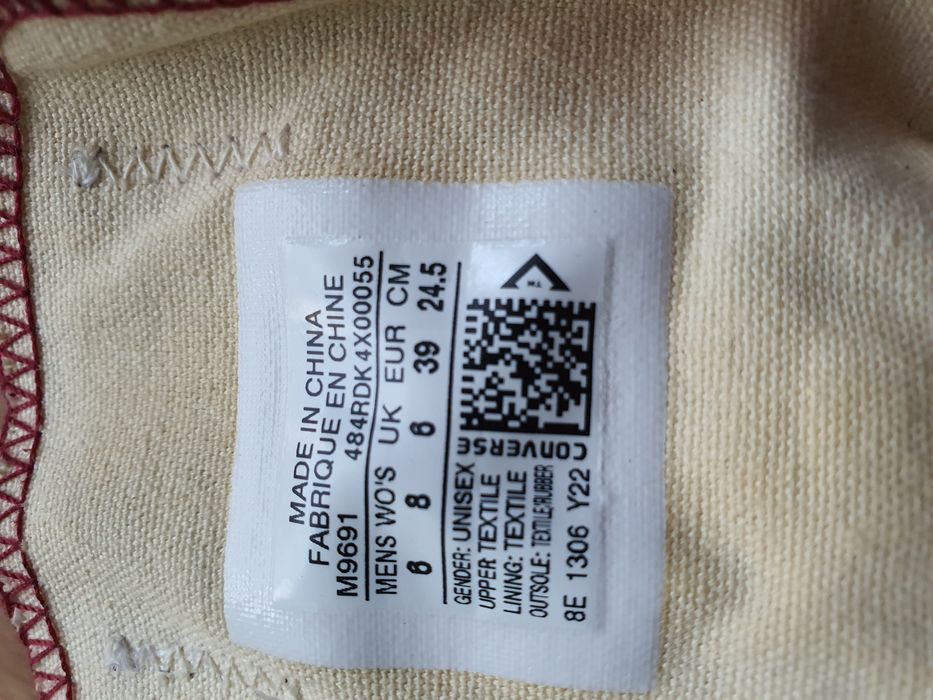 Bordowe converse roz. 39