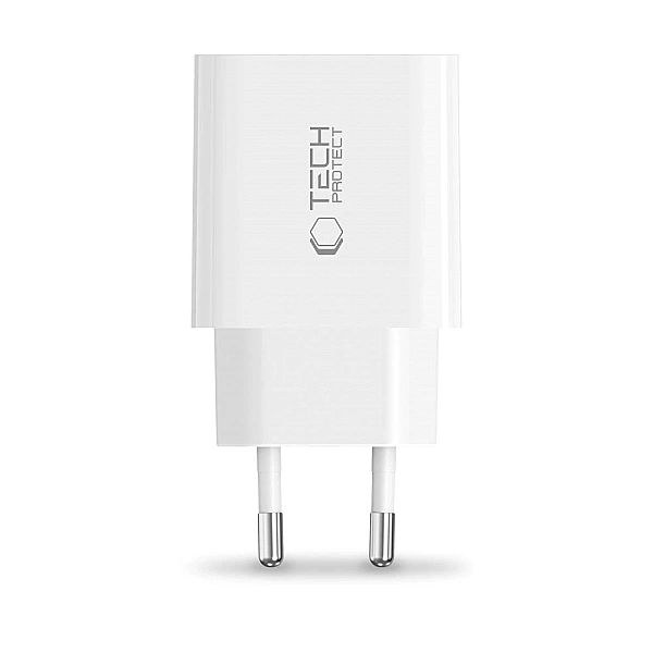 Ładowarka sieciowa Tech-Protect NC20W port USB-C - biała