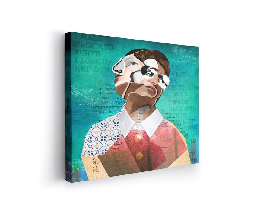 Tela "Back and Forth"- 50 x 50cm