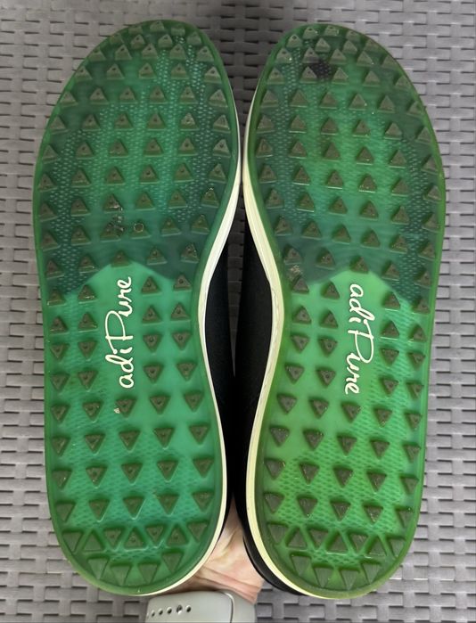 Adipure Adidas кроссовки полуботинки 46 размер кожаные трекинговые черные