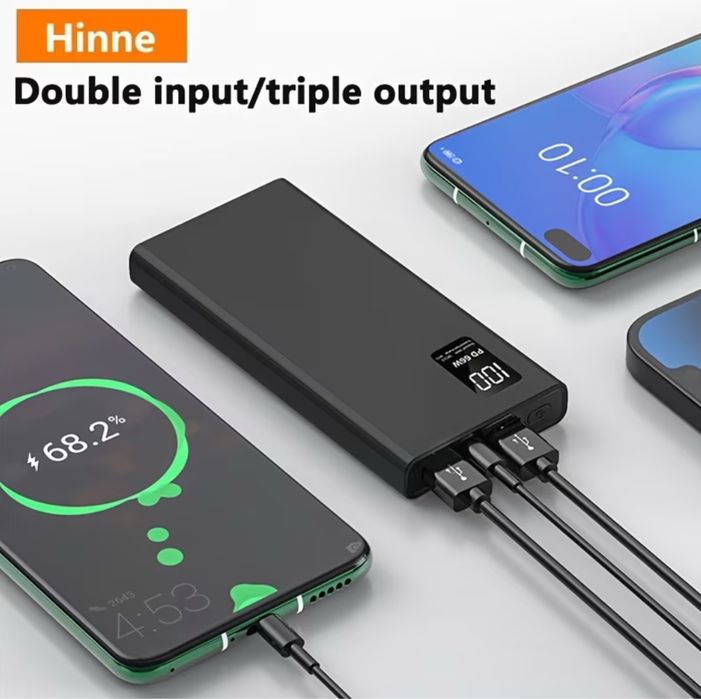 Hinne 20000mAh Повербанк Powerbank с быстрой зарядкой