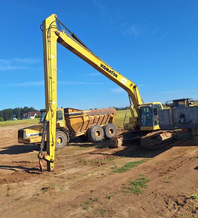 Usługi koparką long, koparko ładowarką, kopanie stawów, bagien
