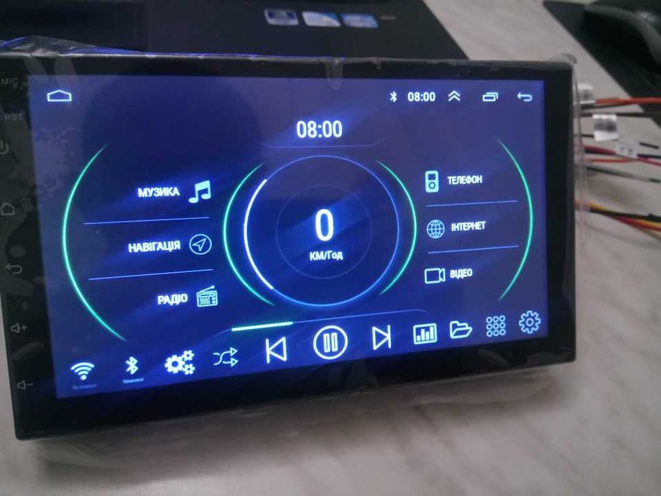Автомагнітола 2 DIN Android 14 7" 2/32 4/64 ГБ GPS Wi-Fi Bluetooth