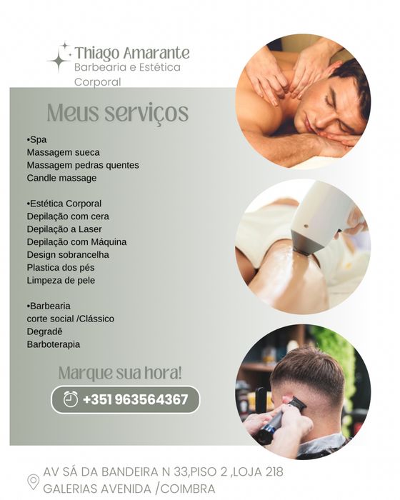 Esteticista e barbeiro