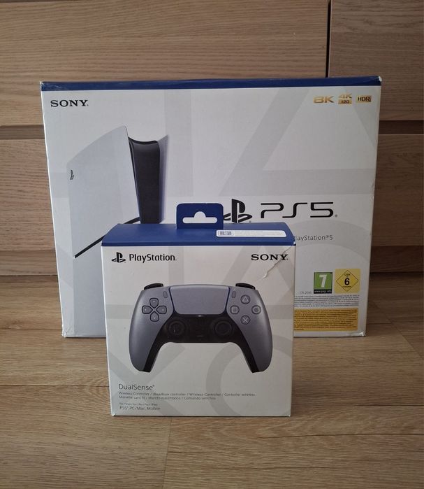 Konsola PlayStation 5 Slim 1TB Blu Ray DualSense Silver BDB