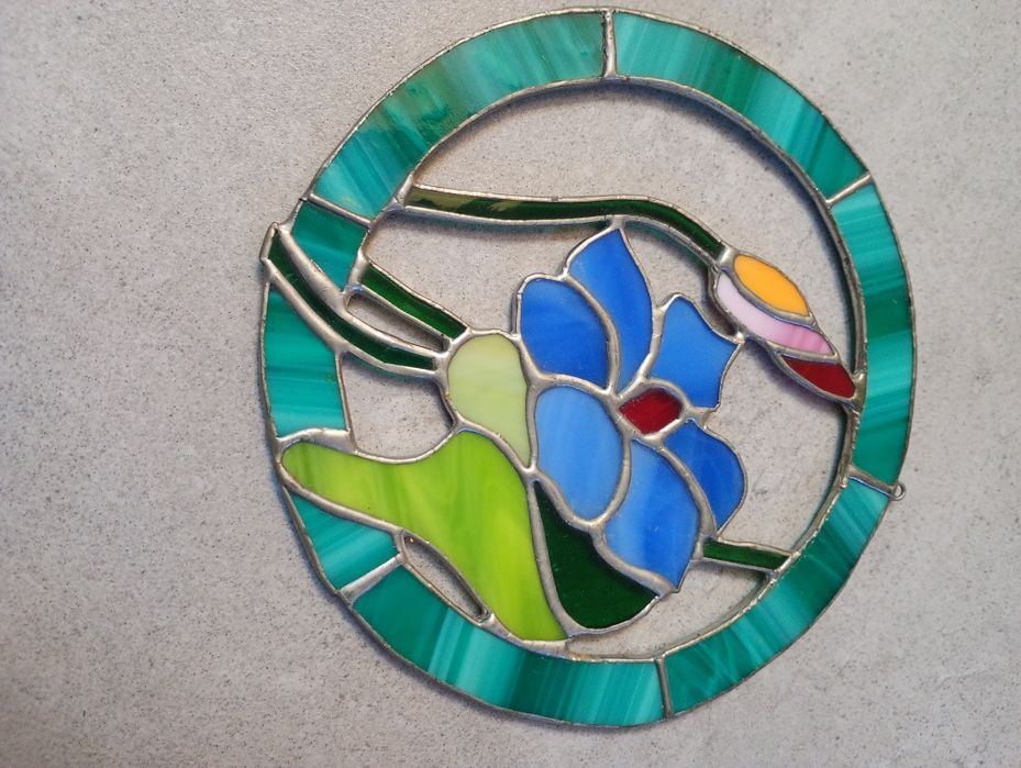 Witraż ,zawieszka w okno.