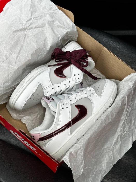 Nike Dunk Low Sail Burgundy Crush жіночі кросівки найк данк