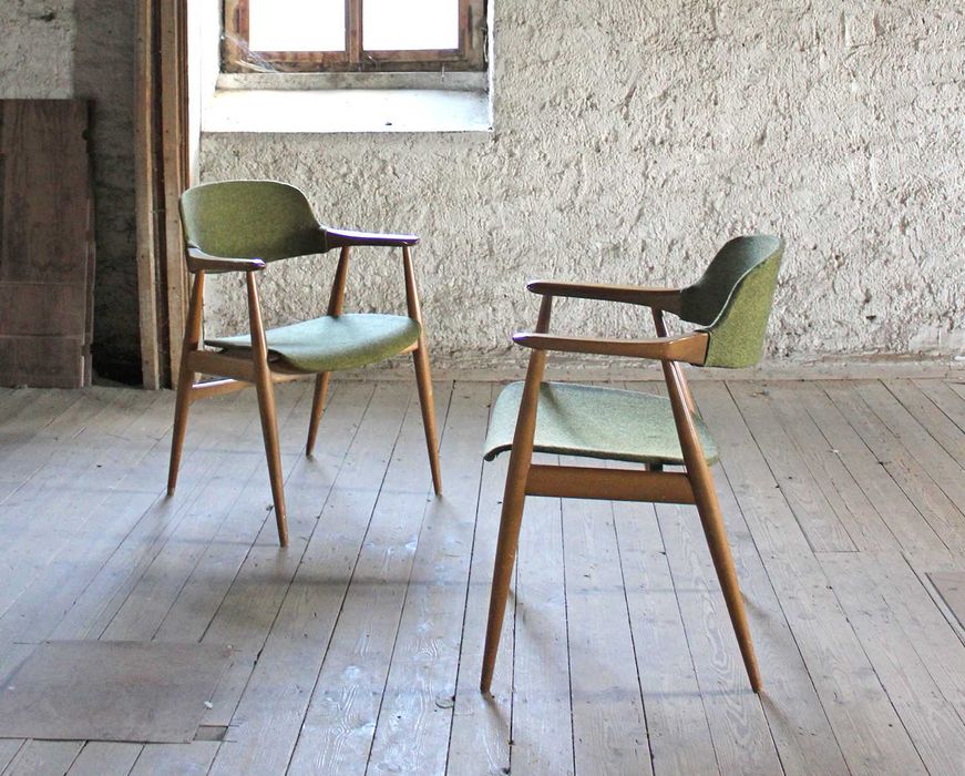 1xKrzesło gabinetowe Casala Niemcy lata 60. Mid-Century modern vintage