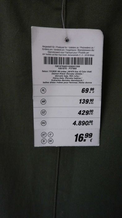 Sukienka ogrodniczka KIK rozmiar XL-NOWA