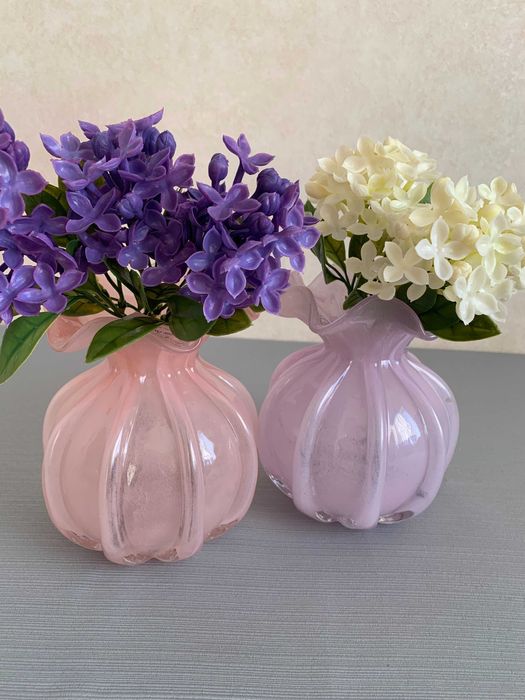 Скляні вази Adele.Колір Жовтий,Зелений,Лаванда,Рожевий.Вазы стекляные.