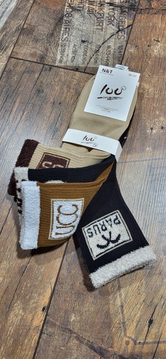 Komplet skarpet 5 par damskie bawełna premium Miękkie logo uni 39-42