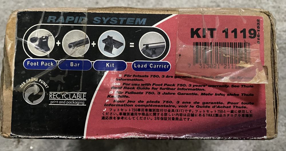 Kit 1119 Thule (novo)