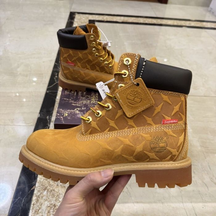 Ботинки Supreme x Timberland 6" Diamond Plate Boots / ботинки supreme timberland