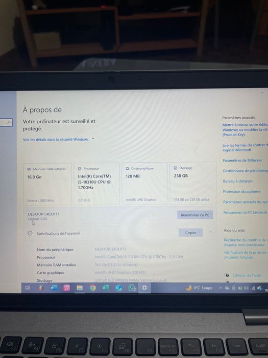 Portátil Dell Latitude 5420