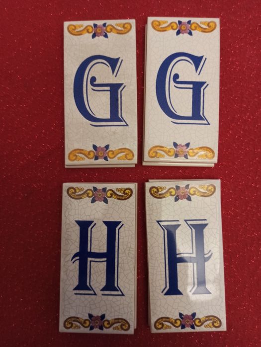 23 Azulejos decorados 10x5cm