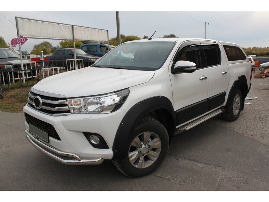 Toyota Hilux 2015- рр. Розширювачі колісних арок (2015-2020, АБС, на болтах)