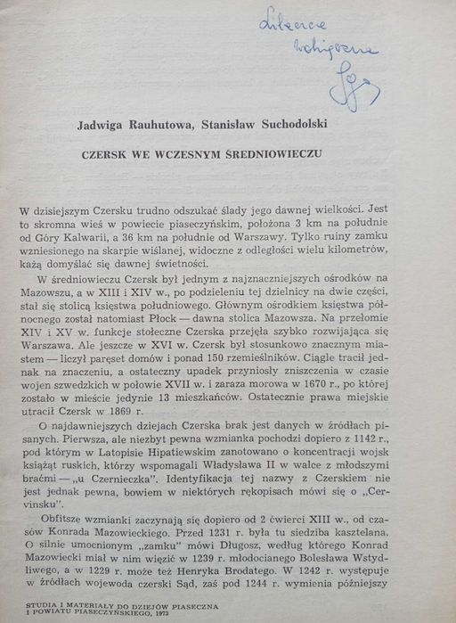 Archeologia - 10 nadbitek z  autografami autorów. Od lat 60.