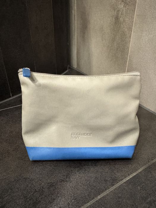 Kosmetyczka Jill Sander szara niebieska