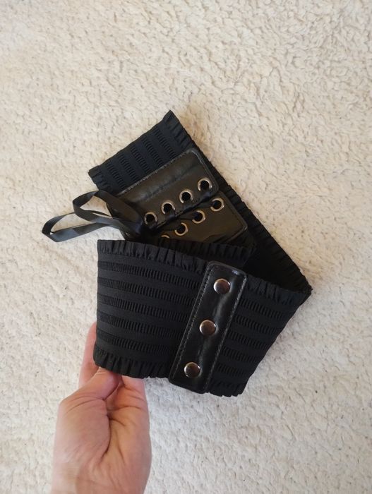 Широкий пояс корсет еластичний