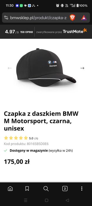 Czapka BMW M Motorsport