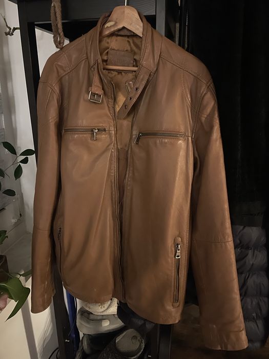 Kurtka skorzana meska naturalna Ross&Cole L/XL
