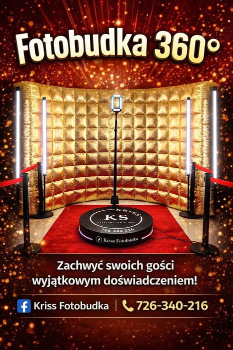 FOTOBUDKA 360 Wesela, Urodziny, Eventy, Imprezy Firmowe, Komunie