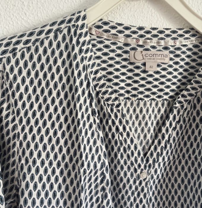 Camisa Padrão Geométrico Comma (Tamanho 42 / XL)